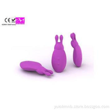 Quiet Silicone Rabbit Vibrators Dual clit teaser Sexy Rabbi